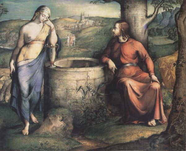 Christ and the Woman of Samaria, George Richmond